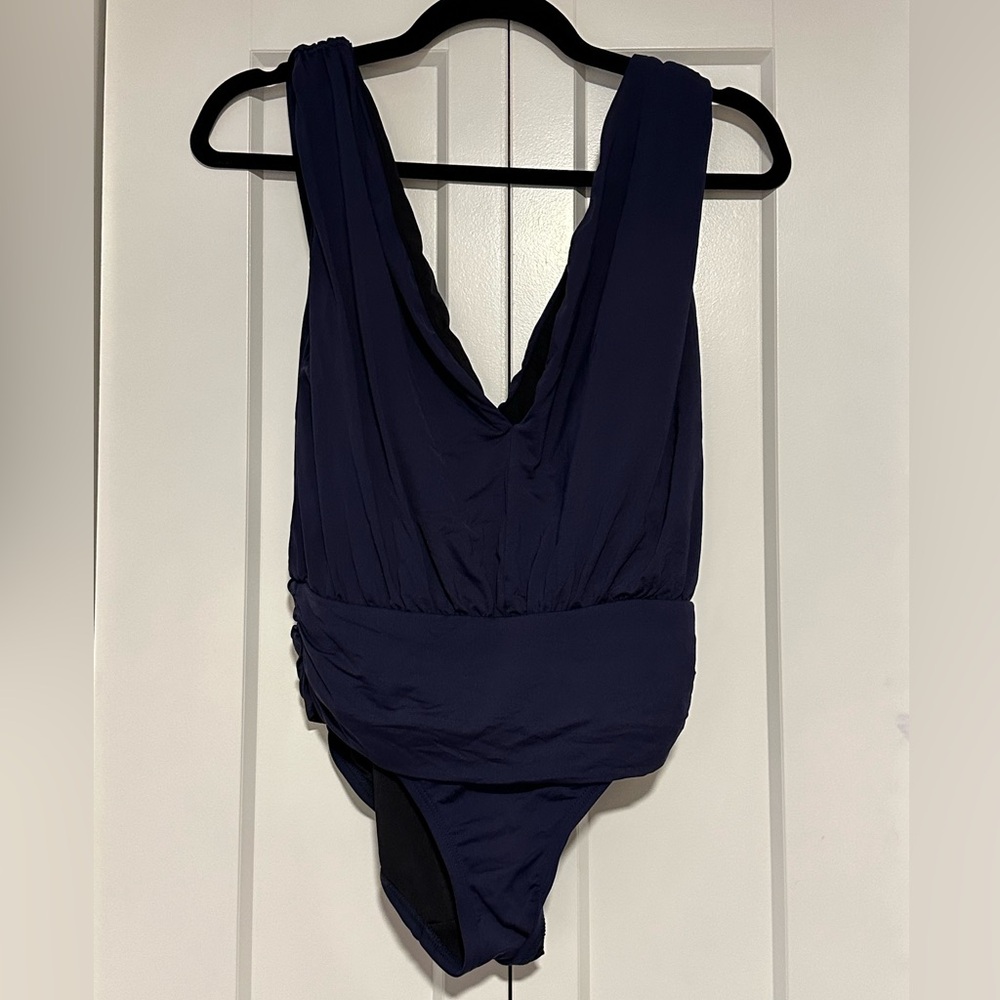 Vince Camuto Navy One Piece Swimsuit
